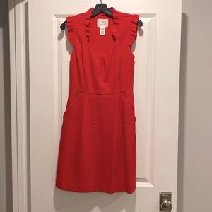 Red Tabitha dress with pockets - bought at Anthropology